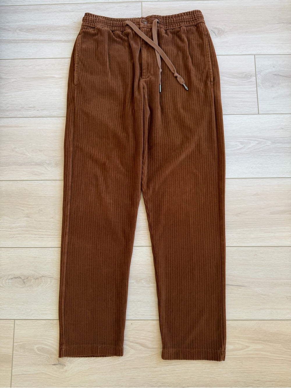 Todd Snyder Brown Corduroy Drawstring Pants – Size Small – Made in Portugal